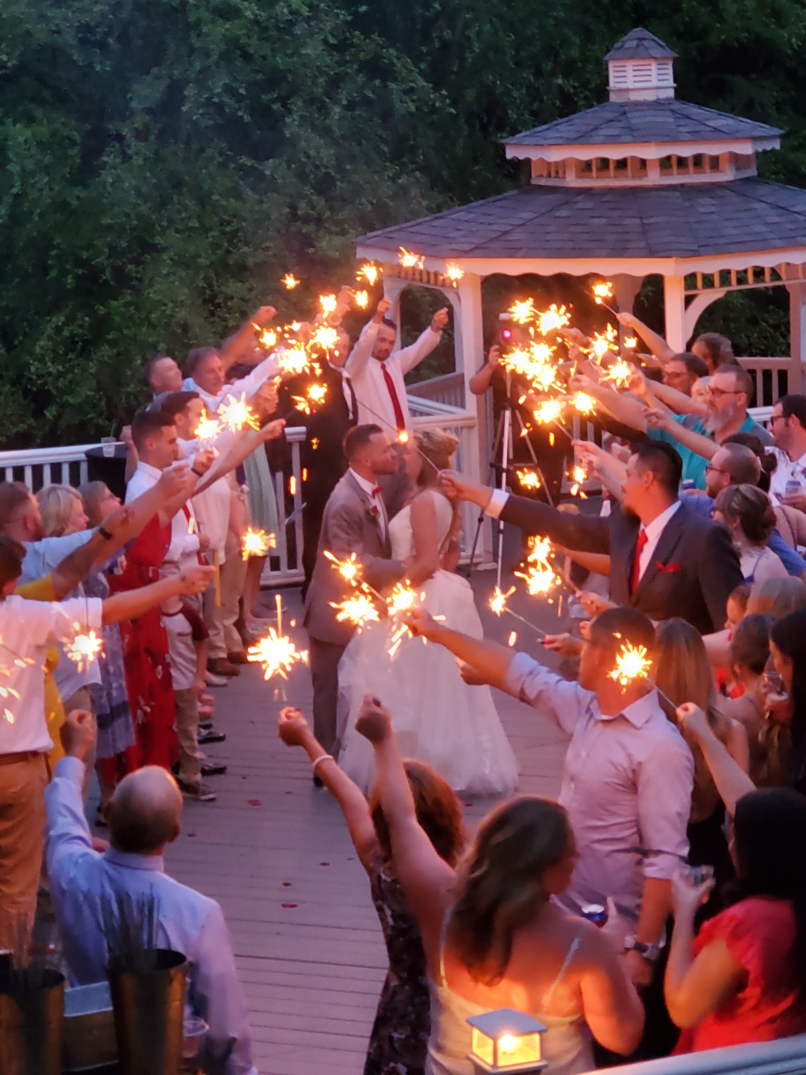 A wedding celebration at Willow Event Center