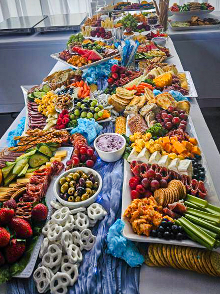 A grazing table catered by Bailey Family Catering